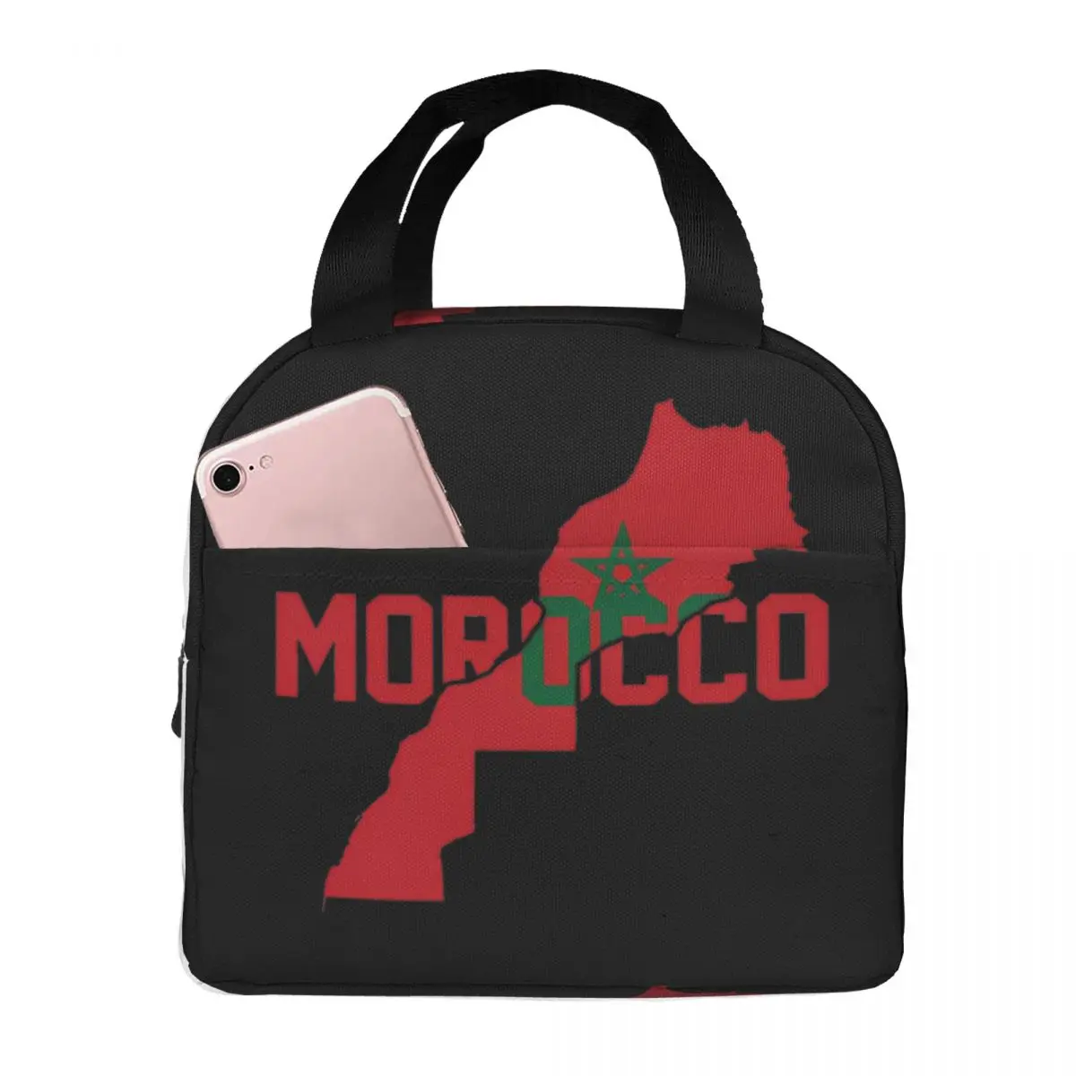 

Kingdom Of Morocco Insulated Lunch Bags Thermal Bag Reusable High Capacity Tote Lunch Box for Men Women College Picnic