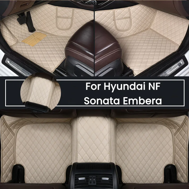 

Car Floor Mats For Hyundai NF Sonata Embera Sonica CNG 2004~2009 Mat Covers Rug Leather Carpet Interior Parts Car Accessories