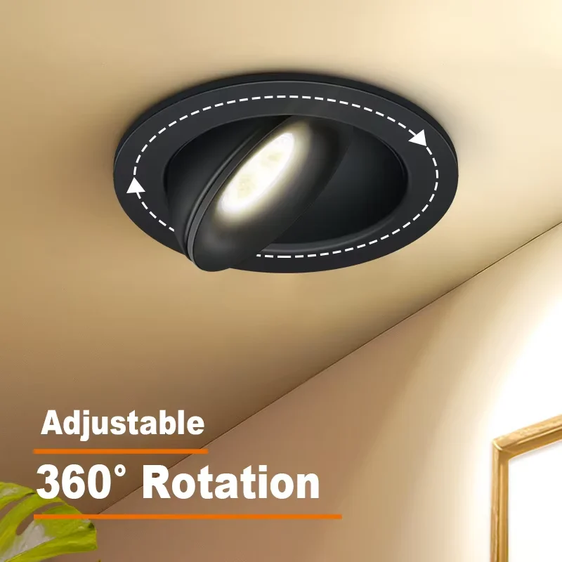 Spot LED Downlight 360°Adjustable Ceiling Spotlight LED Recessed Ceiling Spots Lamp For Home Kitchen Bathroom lights