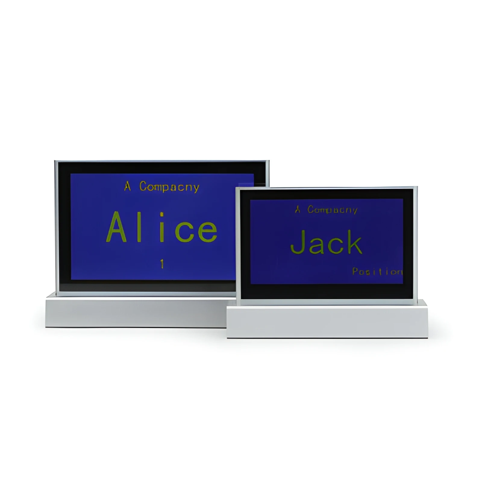 7 Inch Intelligent Double Side Smart Electronic Table Nameplate E-Ink Name Card Display Electronic Table Sign for Conference