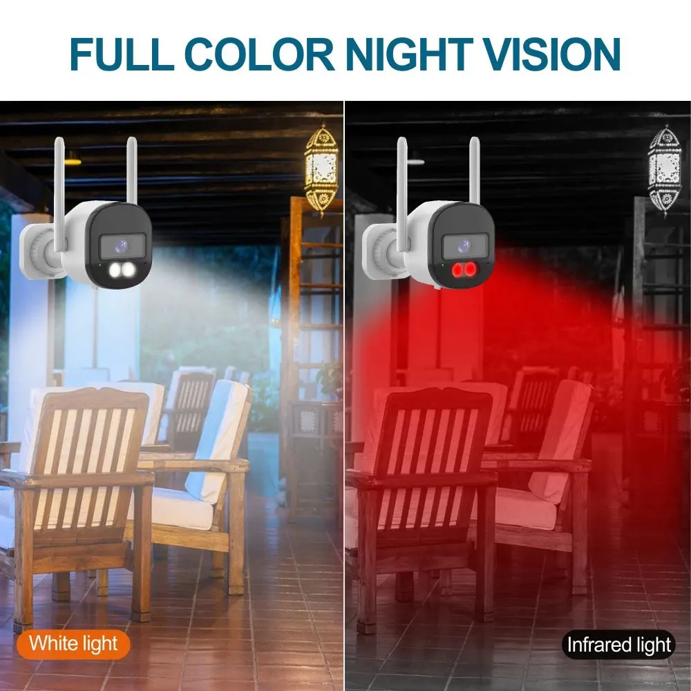 6MP Tuya 5G WiFi IP كاميرا في الهواء الطلق رصاصة لاسلكية PTZ كاميرا الأمن للرؤية الليلية تتبع السيارات كشف مراقبة الفيديو #4