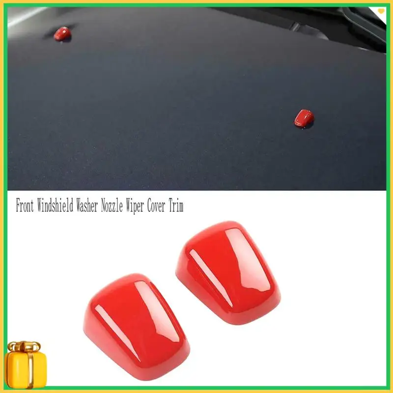 Premium 2Pcs Front Windshield Washer Nozzle Wiper Cover Trim For Dodge Charger Challenger RAM Durango Chrysler 300C