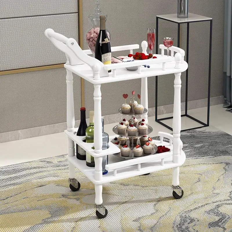 تفصيل العجلات فندق عربة اليد الفاخرة المتداول عربة جيدة فندق عربة اليد عربة خشبية تتحرك مأدبة عربة أثاث المكاتب #3