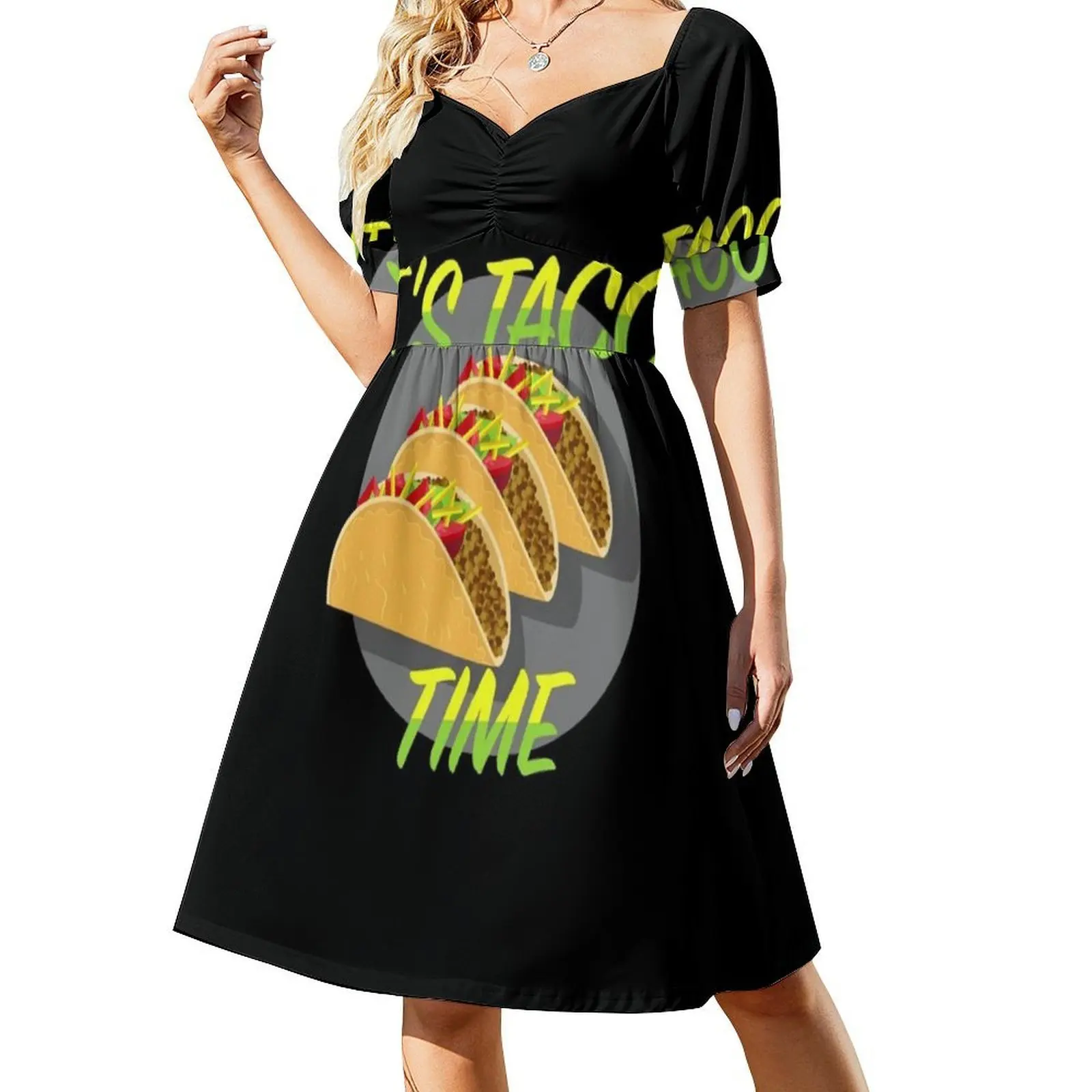 فستان حفلات نسائي من It's Taco Time ملابس نادي مطبوعة عصرية للسيدات وقت تاكو المكسيك للأطعمة المكسيكية للنساء #2