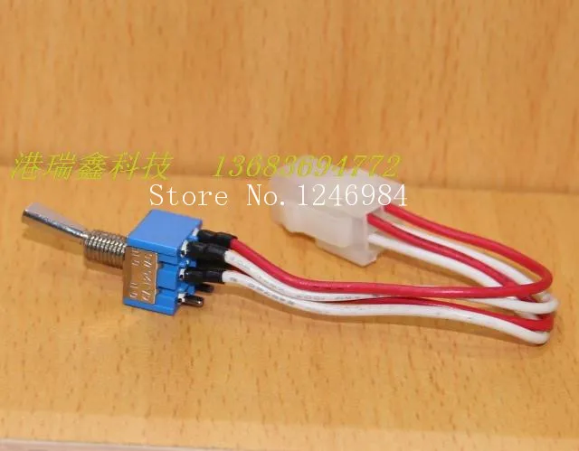[SA]MS-500F Dual flat handle with wire legs in two tranches M6.35 small toggle switch overstock Japan three mountain { }--20pcs/