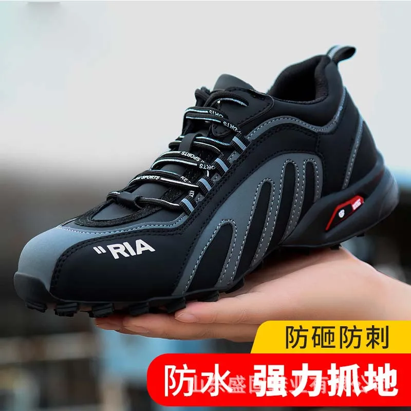 Men Work Safety 2023 Anti-puncture Working Sneakers Male Indestructible Work Shoes Men Boots Lightweight Men Shoes Safety Boots