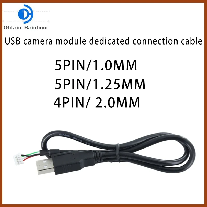 USB camera module data connection cable  1.25mm/5P 1.0mm/5P 2.0mm/4P  male test cable