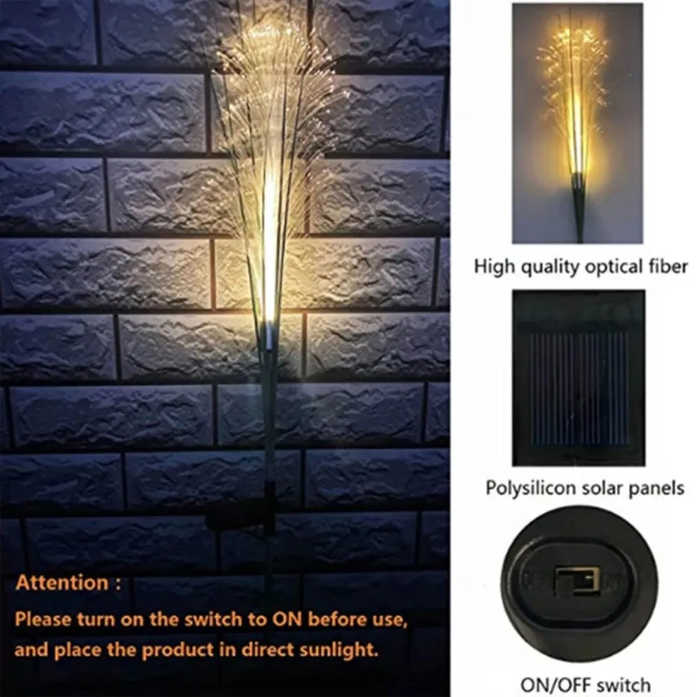 Imagem -05 - Impermeável Solar Powered Flower Stake Light Led ao ar Livre Reed Luzes de Natal Quintal Gramado Jardim Decorativo