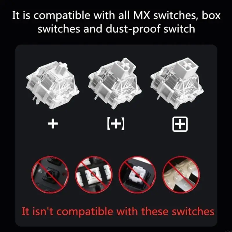 5/10Pieces Clear Backlit Keycaps 1U Size XDA Height For Mechanical Keyboards 