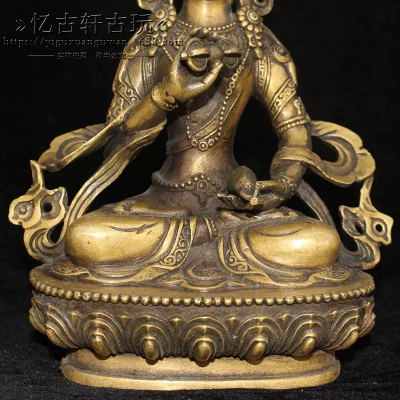 miscellaneous collectibles Antique-style distressed brass ornaments of Vajrasattva