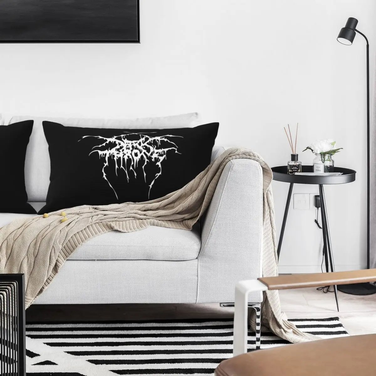 Darkthrone Norwegian Black Metal Band Rectangle Linen Pillowcase Cushion Cover Polyester Bed Home Comfort Throw Pillow