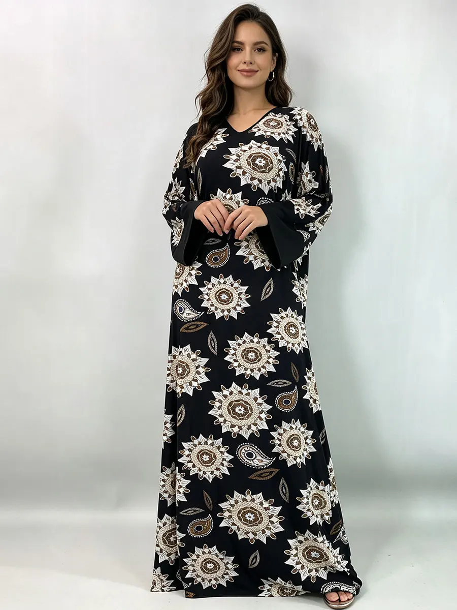 ชุดเดรสยาวไซส์ใหญ่สำหรับผู้หญิ - Boho Summer Beach Maxi Dress บทวิจารณ์และราคา