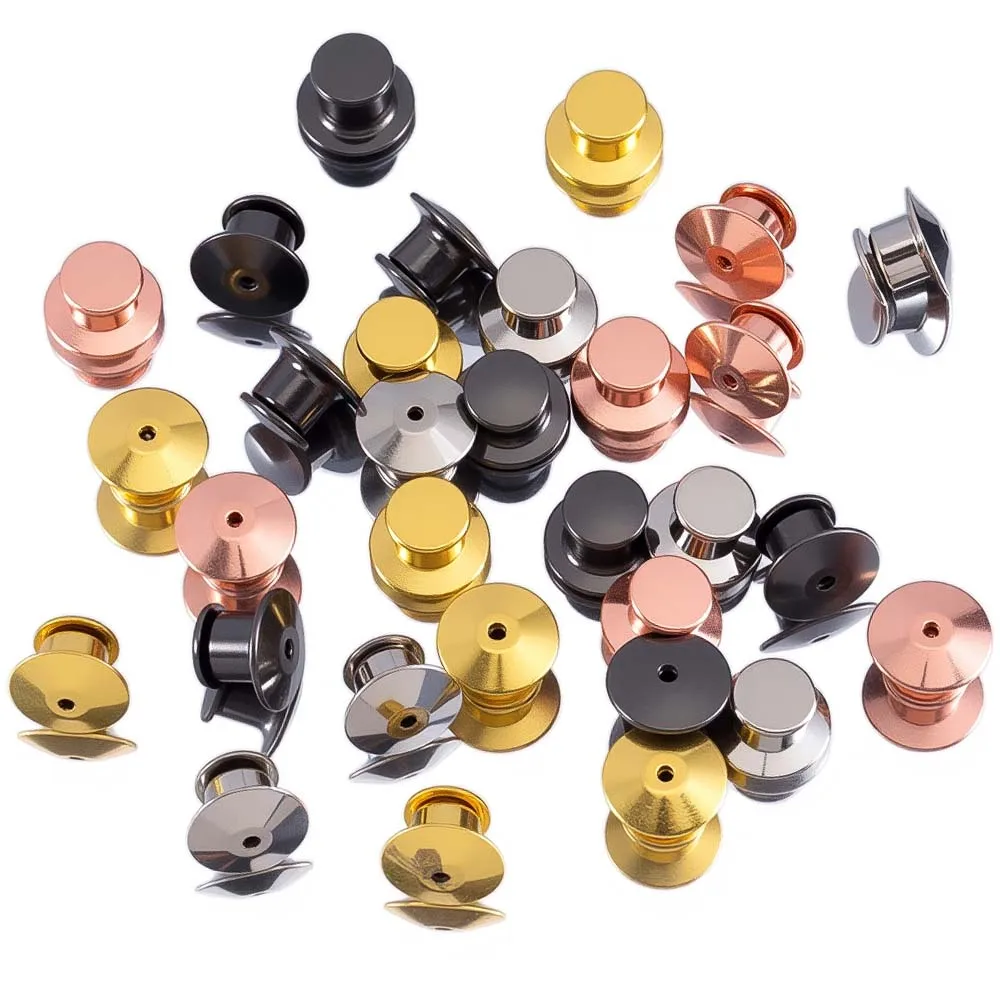 5pcs 50pcs Alloy Brooch Safety Lock Pin Lock Nail Matching for DIY Brooch Buckle Costume Jewelry Making Accessories