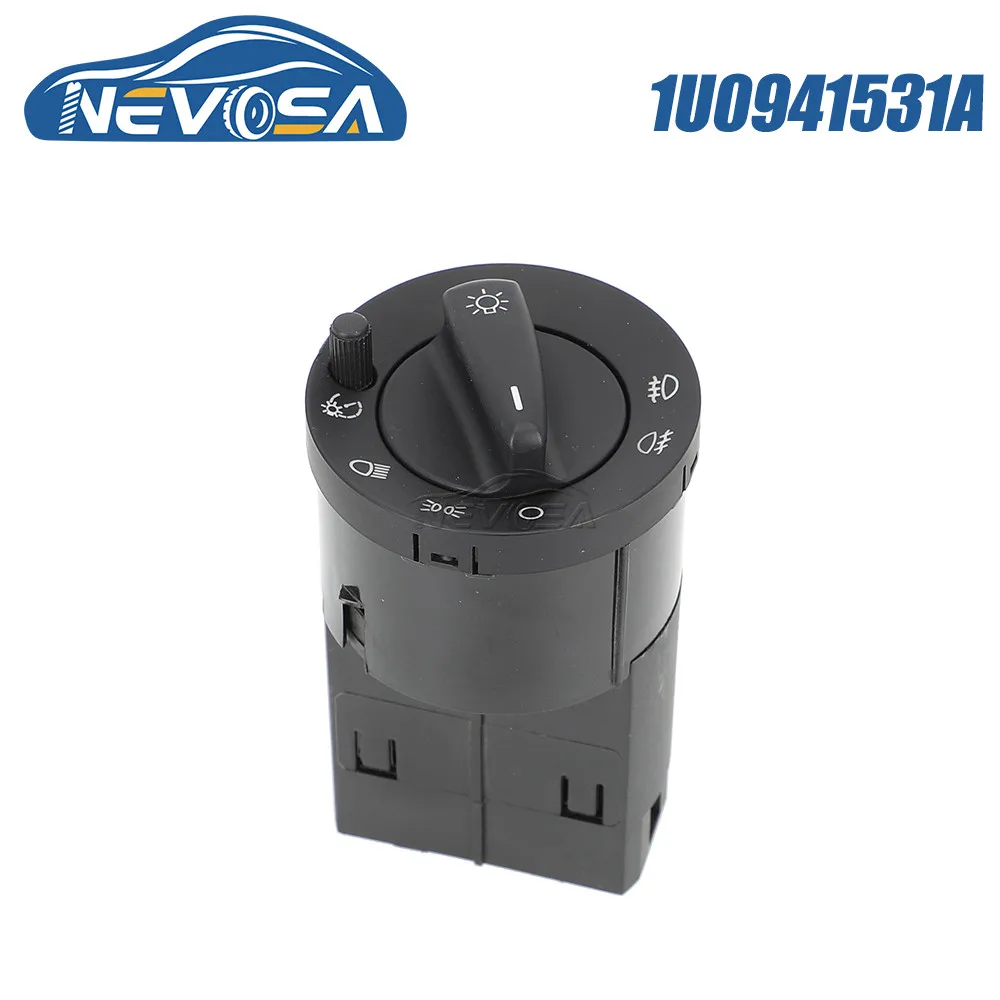 

NEVOSA 1U0941531A For Audi Skoda Octavia VW Golf IV 1997 1998 2003 Car Headlight Switch Fog Light Knob Control Button Auto Parts