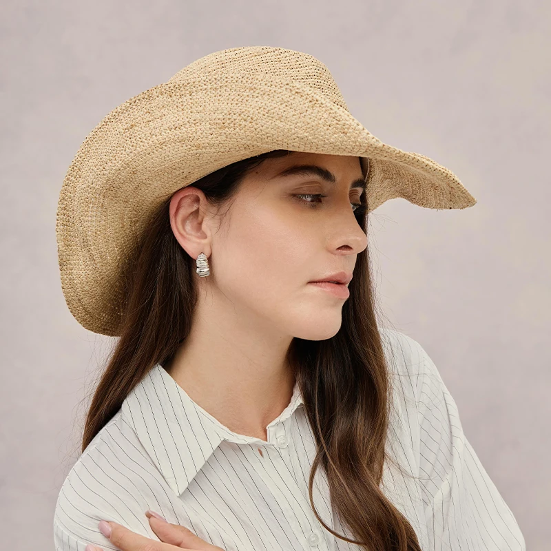 Chapéu de Palha Raffia Premium - Cowboy Hat Straw avaliação e preço