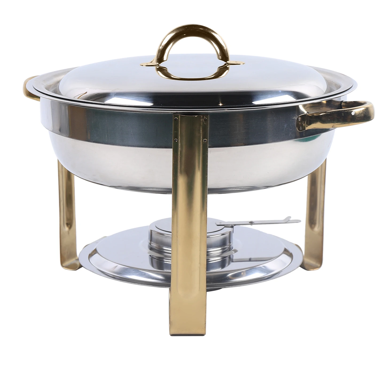 Stainless Steel Chafing Dish 4.0 Ltr Restaurant Buffet Food Warmer Chafer Dish For Buffets, Hotel Breakfast Areas, Brunches