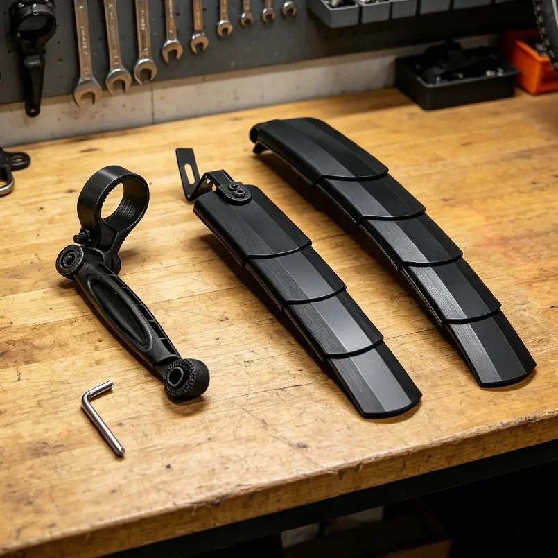 自転車用泥除け 伸縮式自転車前後フェンダー バイク用スプラッ - Commuting With Road Bike のレビューと価格