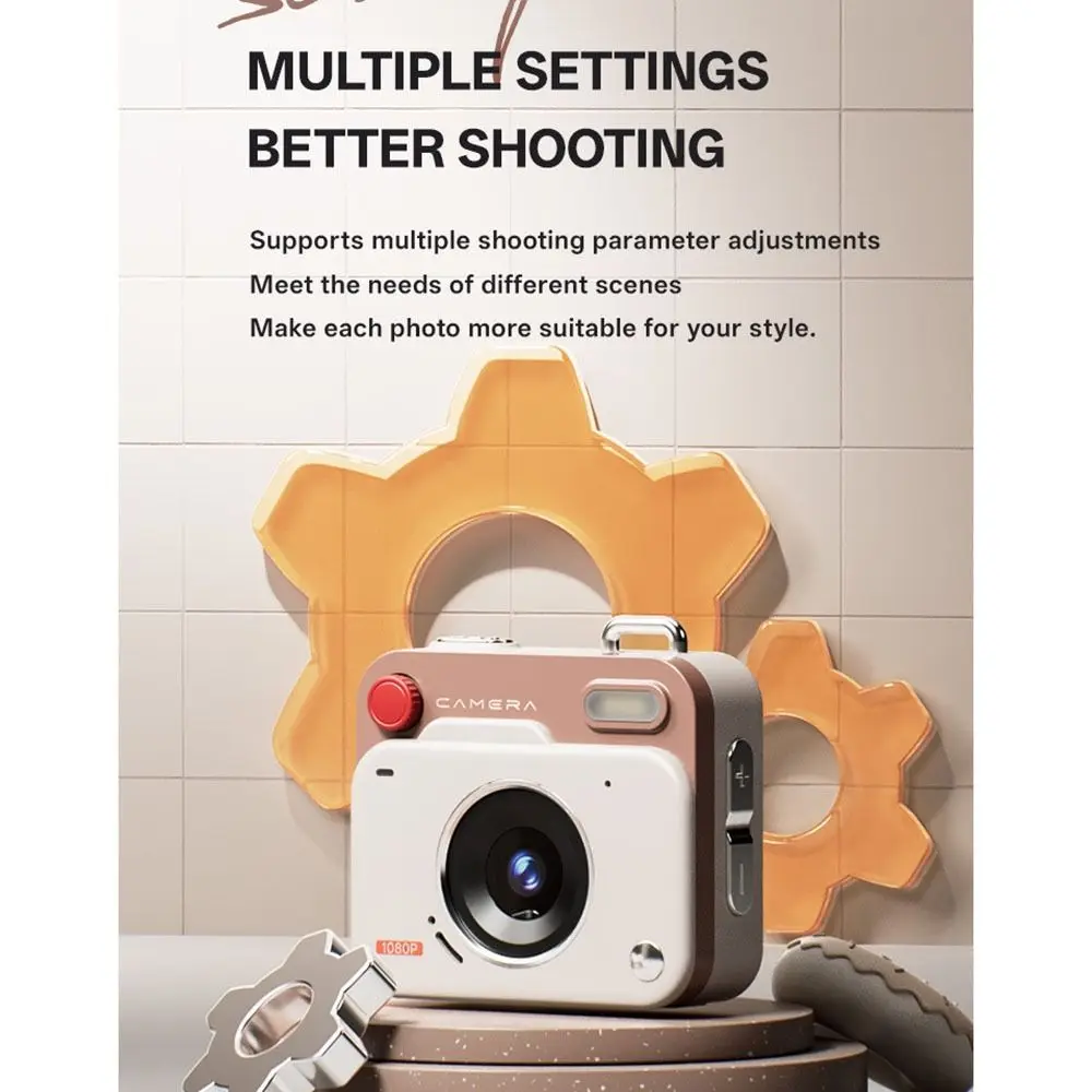 1080P High Definition Mini Digital Camera Compact High Pixel Retro Camera Portable Easy To Carry CCD Camera Student