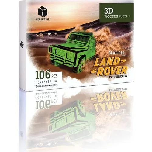Pershang Land Rover Jeep 106 Buah Puzzle Kayu 3D
