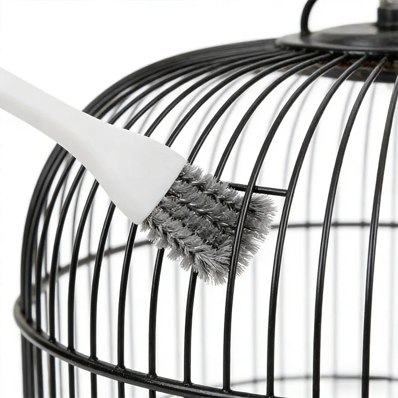 � 1pc Vogelkäfig Reinigung Pinsel Werkzeug Vogel Poop Entferner Papagei Käfig Sanitär Pinsel Accessori für Wellensittiche Nymphensittiche Vogel käfig Pinsel – Detail 8