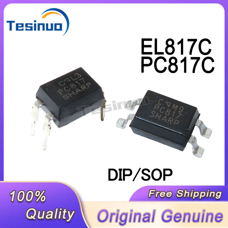 (100/PCS) New PC817C PC817 EL817C EL817 DIP4 SOP4 optocoupler chip In Stock