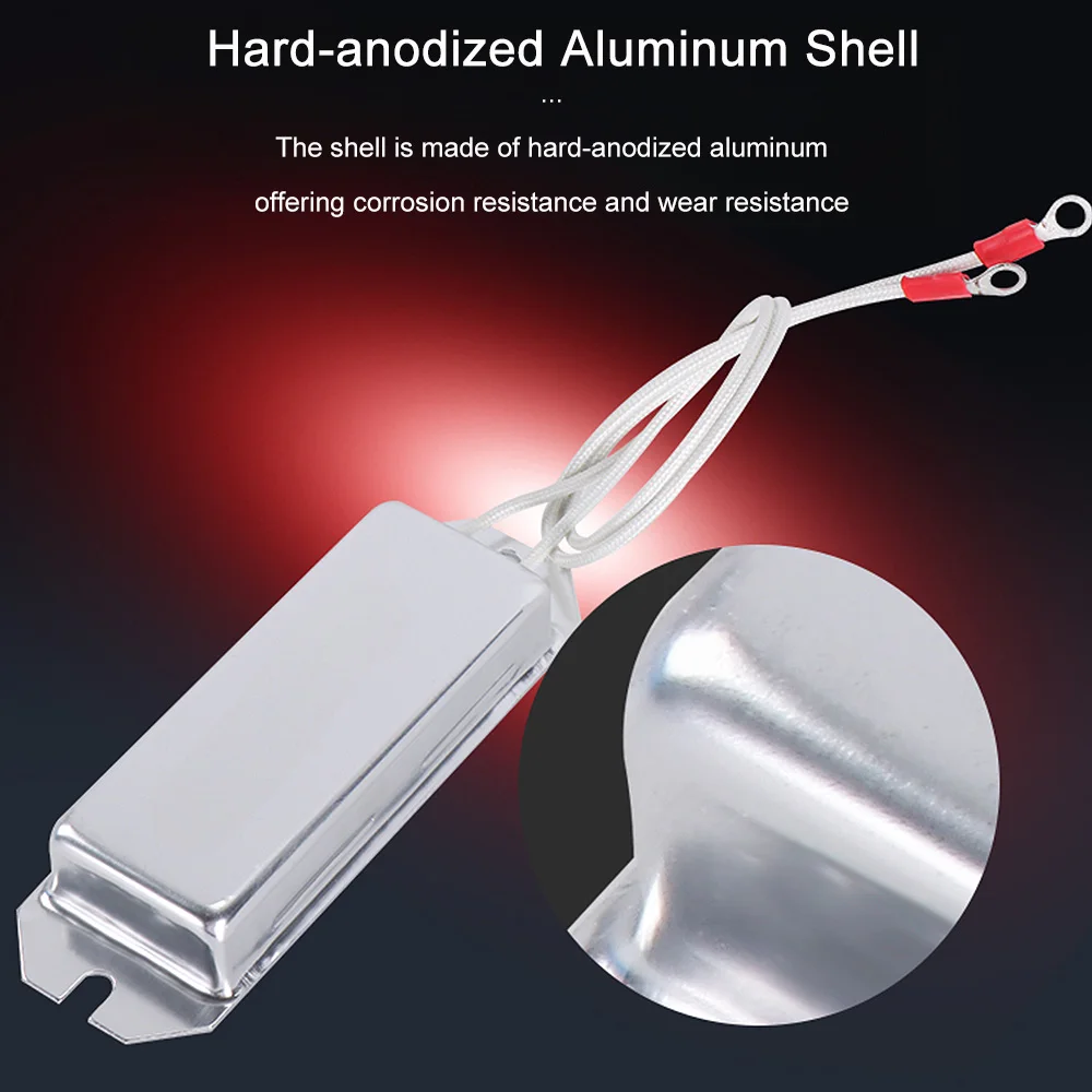 1 Buah RXPC RXG28 Resistor Cangkang Aluminium 60W 5 Ohm 10R 20R 30R 40R 50R 60R 100R Resistor Wirewound Daya Tinggi untuk Elektronik