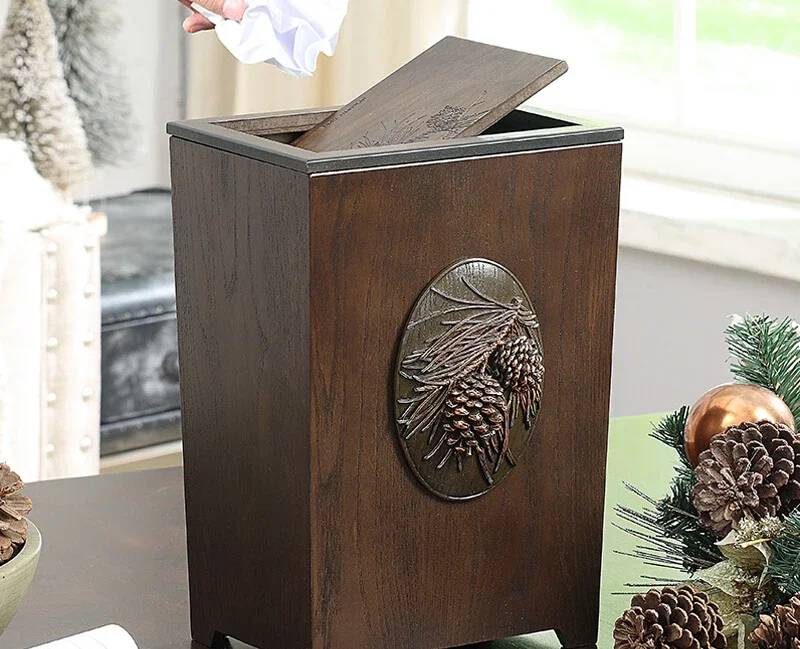 

The product can be customized. Shake cover trash can household living room bedroom kitchen