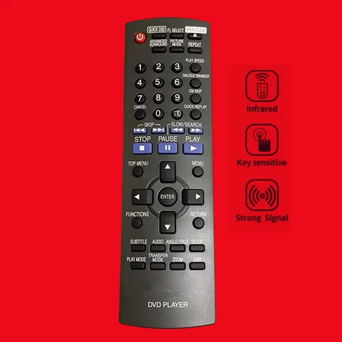 Original Remote Control for Panasonic EUR7631270 DVD-S47 DVD-S47K DVD-S47S EUR7631300 DVD CD Player