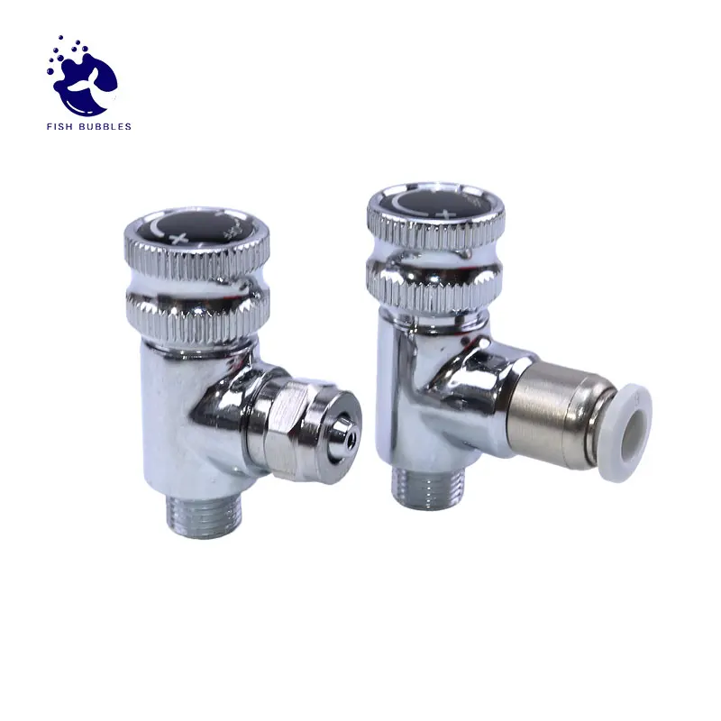 Aquarium CO2 Control Valve Metal Single Head Double Head Fish Tank CO2 Equipment Control Flow Output Fine Adjustment Valve