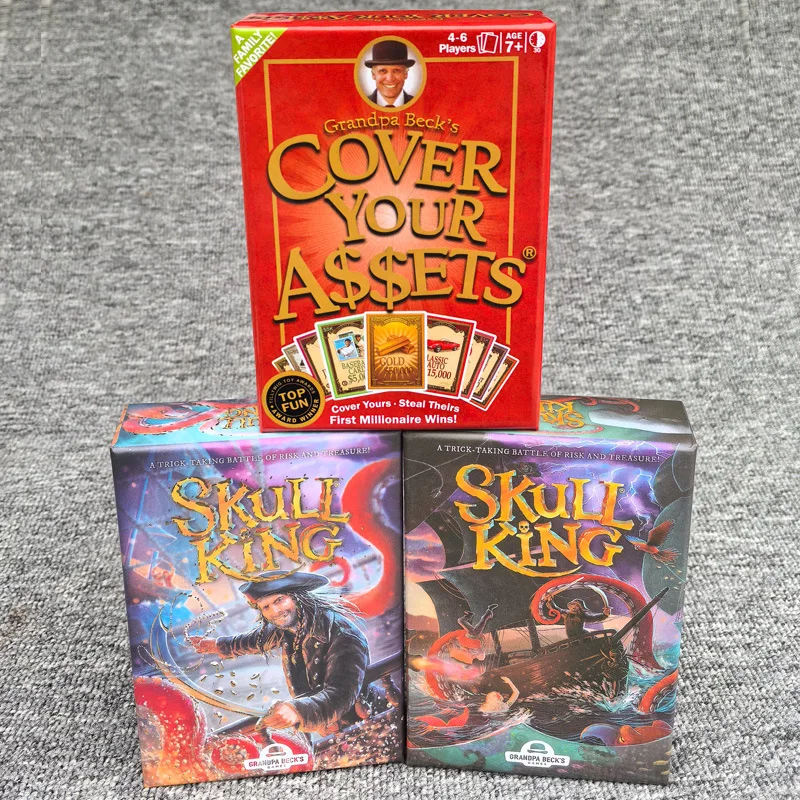 

English Version Skull King & Cover Your Assets Board Games