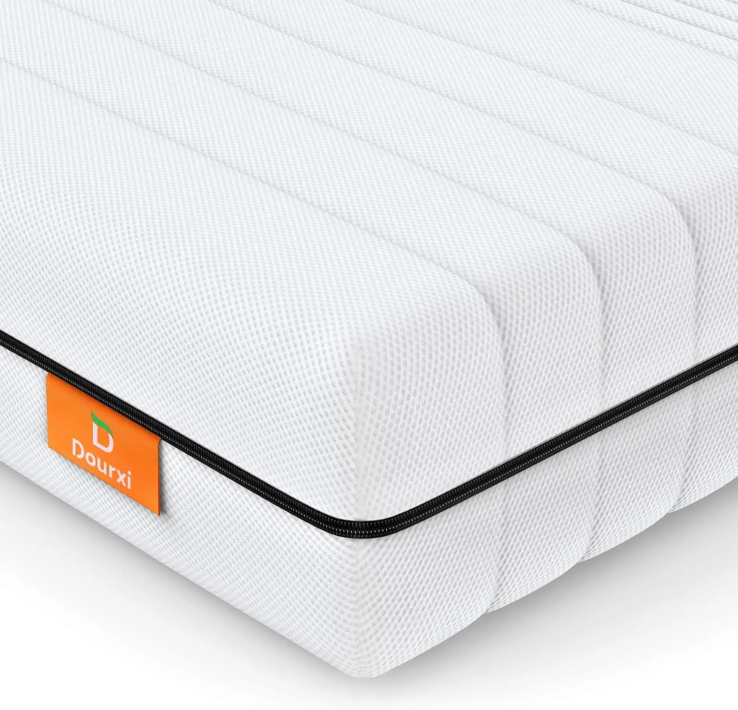 ผ่านที่นอนเด็ก Dual-Sided Comfort Memory Foam ที่นอนเด็กวัยหัดเดินพร้อมผ้าคลุมตาข่าย 3-D ล้างทําความสะอาดได้เหมาะกับเปลขนาดเต็มมาตรฐาน