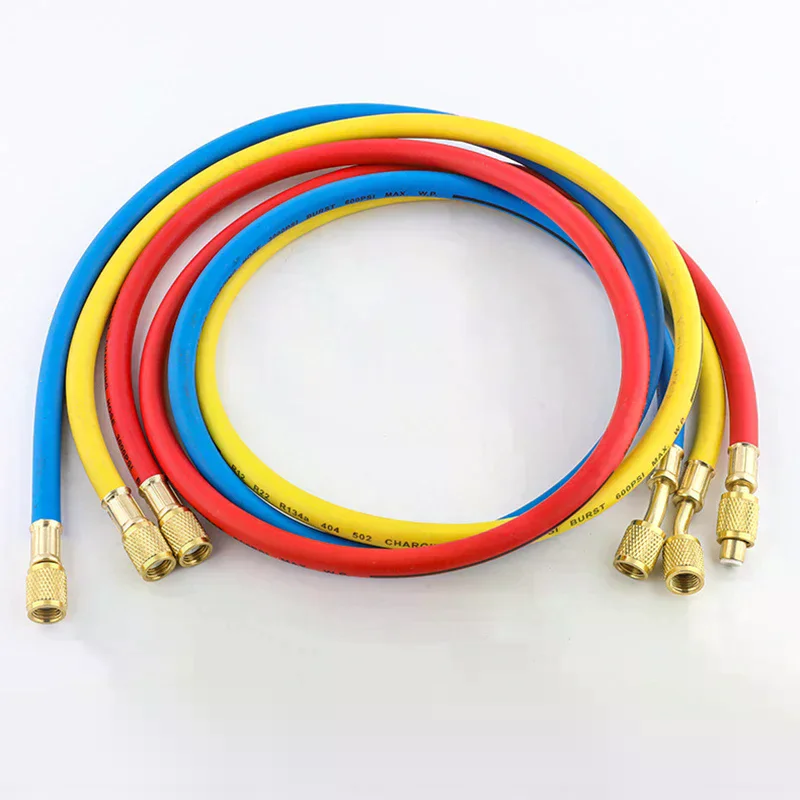 

R410A 1/4'' SAE Charging Hose Set 500 PSI For Air Condition Refrigerant Hoses R134 R22 Refrigeration Charging Tool