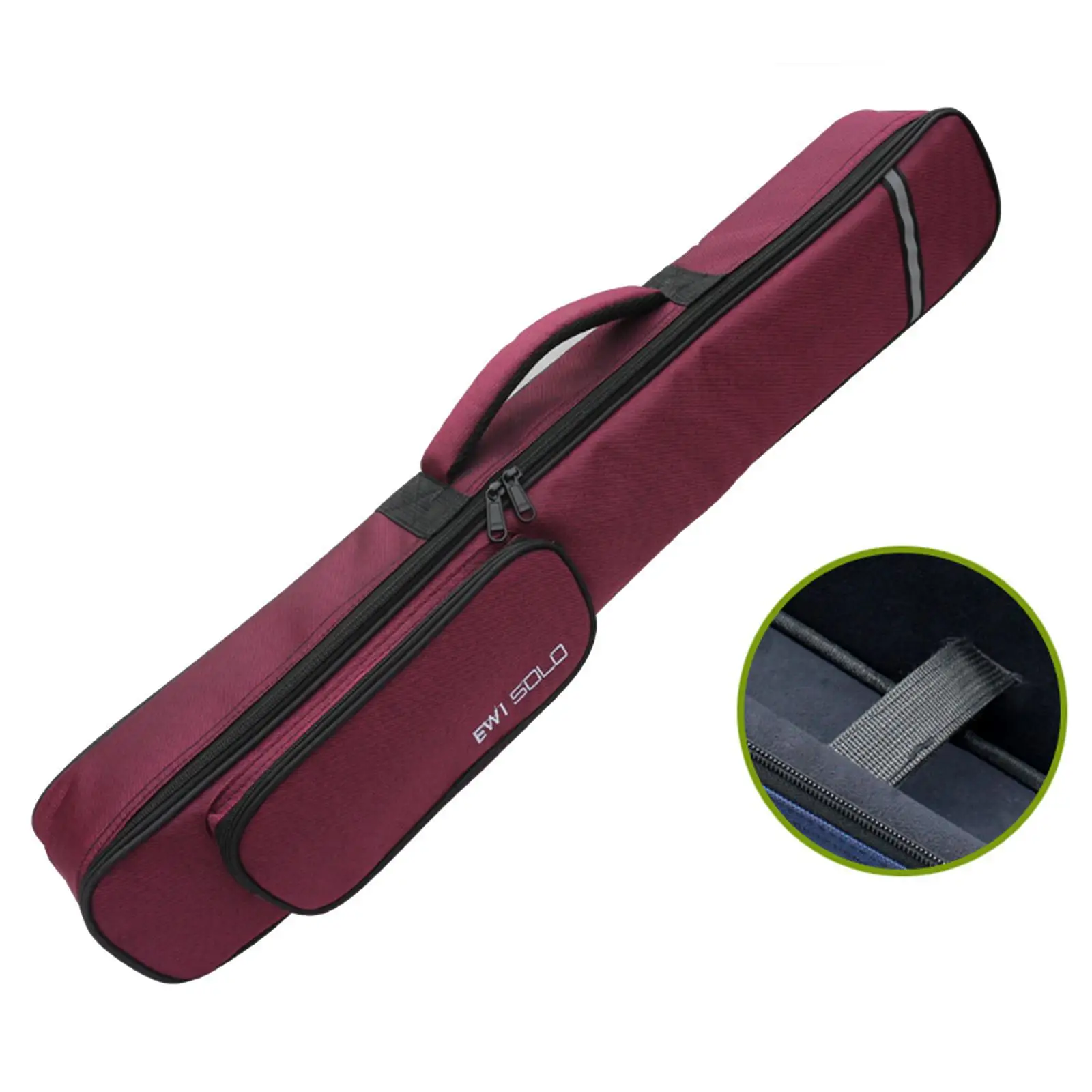 Soprano Saxophone Clarinet Case Water Resistant Music Instrument Storage Bag Portable Sax Gig Bag Carry Case for Stage Travel