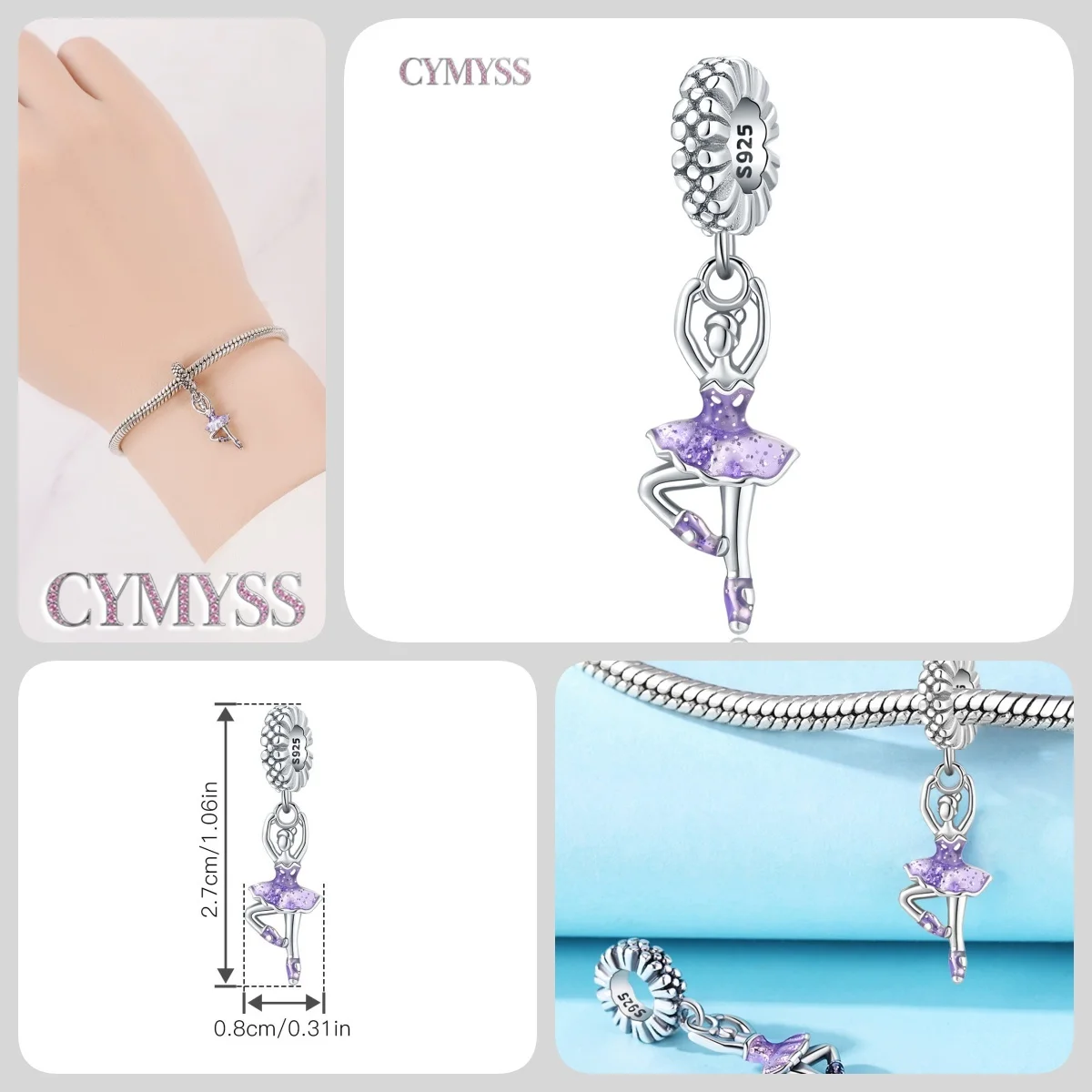 HEIßER 925 Sterling Silber Cartoon Charakter Arzt Krankenschwester Paare Perlen Fit Frauen Armbänder Charms DIY Geburtstag Party Geschenke Schmuck – Detail 37