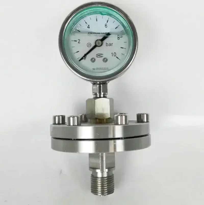 2025 الهواء النفط المياه Mpa الحجاب الحاجز ختم بوردون أنبوب 300 بار قياس الضغط السعر