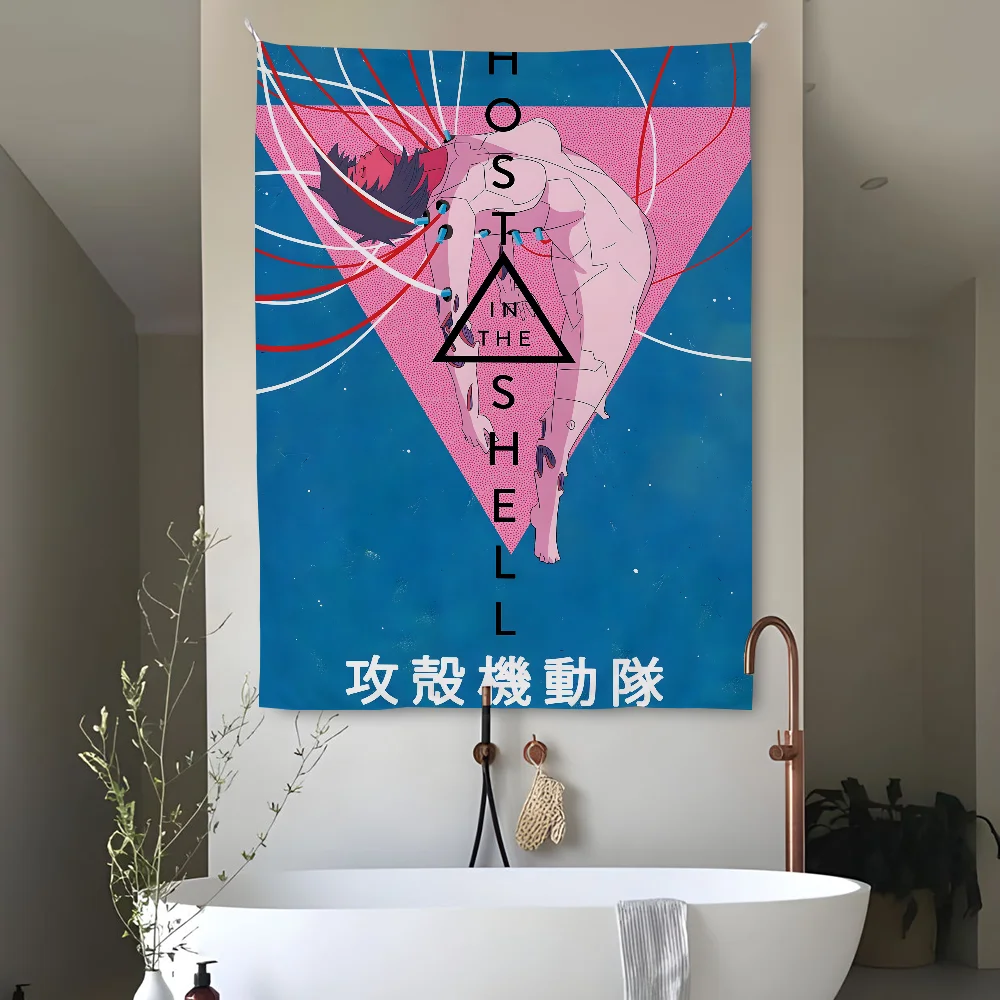 

Japan Anime G-GhostS In The S-Shell Tapestry Perfect For Home&Living Bedroom Decor Wall Art Backdrop Banner