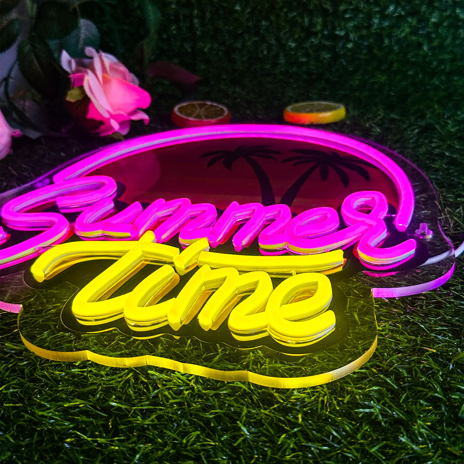 Summer Time Neon Signs Custom Custom For Wall Art Decor 5/12V USB For Beach The Sea Tavern Club Party Decor Dimmable Led Light