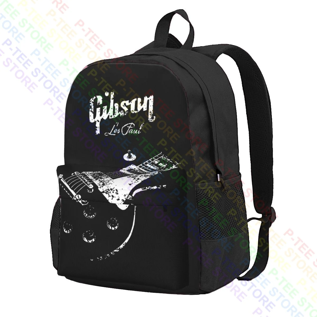 Gibson Les Paul Body Guitar Rock Blues Metal Jazz Music Dmn Large Capacity Backpack Foldable Schoolbag