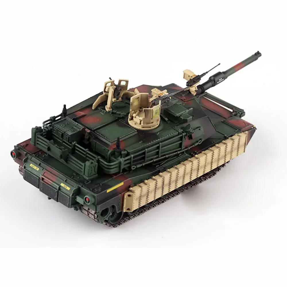 Collection Gift 2024 New Home Decor  1/72 Scale US M1A1 TUSK M1 Main Battle Tank Abrams Mixed Color Model Simulation Finished