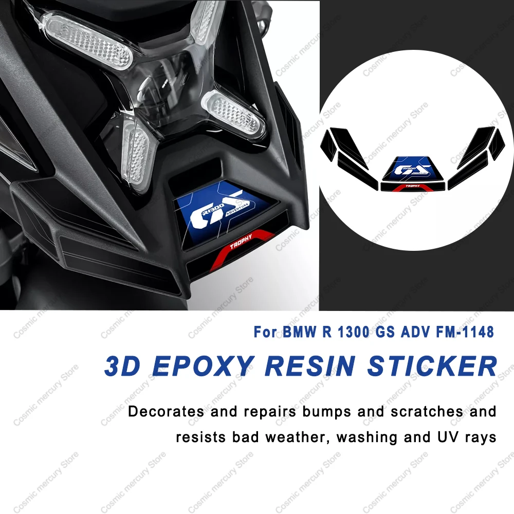 For BMW R 1300 GS ADV FM-1148 2024 2025 3D Epoxy Resin Protective Sticker Motorcycle Kit Tank Pad Sticker