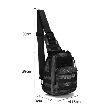 

Mens Backpack Tactical Sling Shoulder Bag Molle Travel Chest Pack Outdoor Hiking