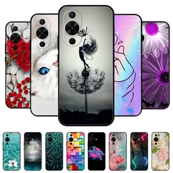 For Huawei nova 12s Case nova12S Black Cover Lion Wolf Silicone Soft Back Cases For Huawei nova 12s Phone Case Protective Shell