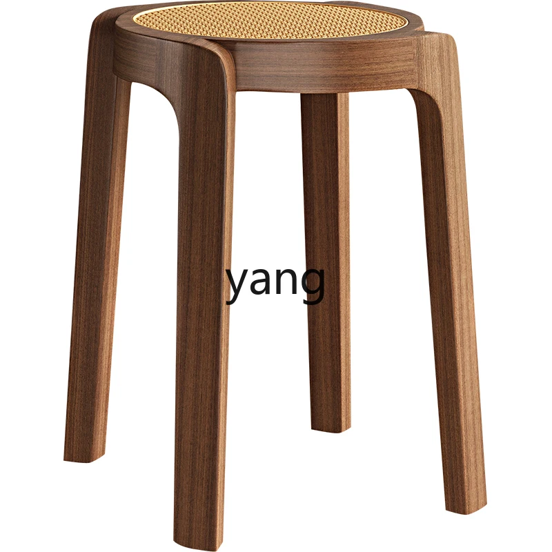LTT  stool household stackable round stool bench modern simple chair stackable