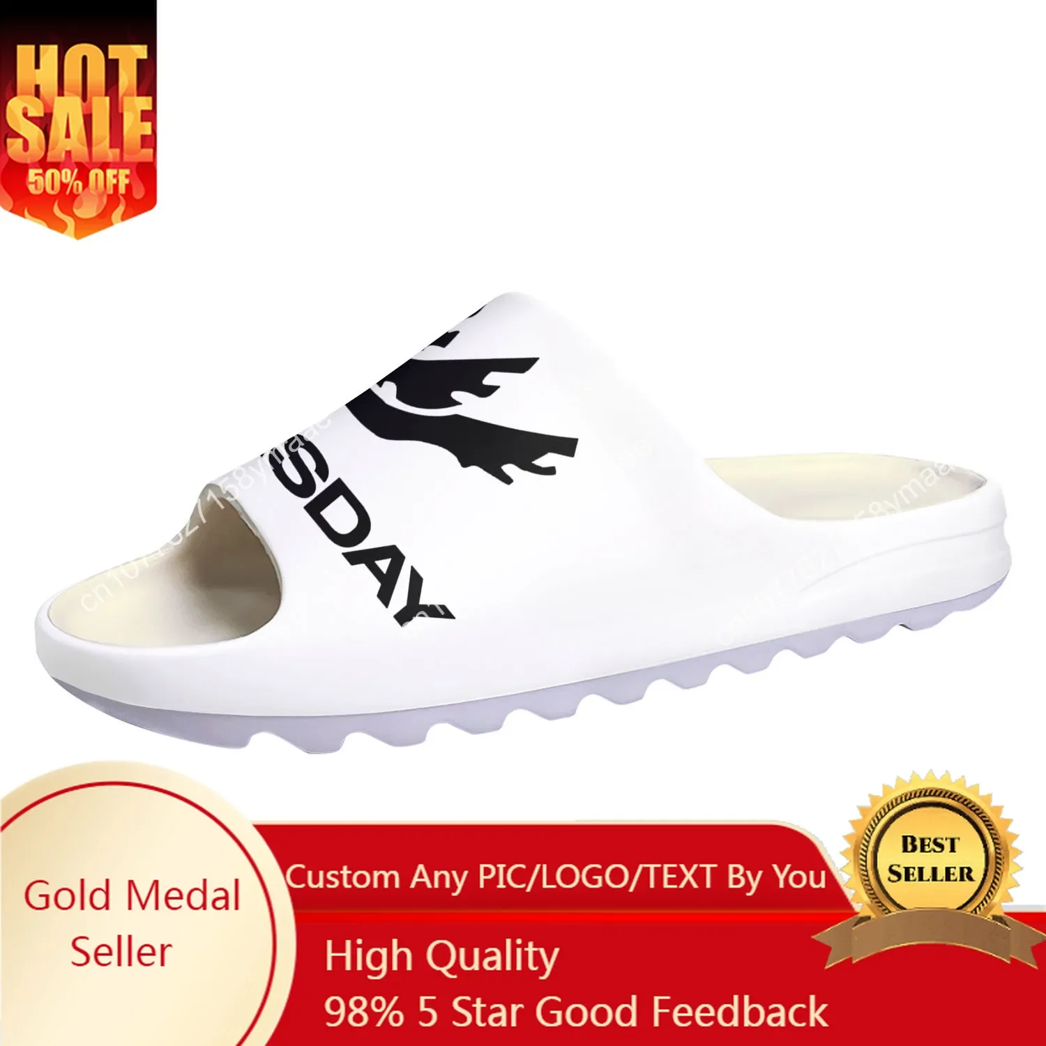 

Thursday Band Soft Sole Sllipers Home Clogs Step on Water Shoes Mens Womens Teenager Bathroom Beach Customize on Shit Sandals