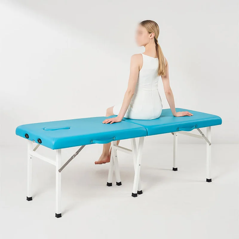 

Folding Beauty Bed Commercial Home Massage Bed Beauty Salon SPA Reinforced Bed Legs Hairdressing Bed Bone setting bed for Relax