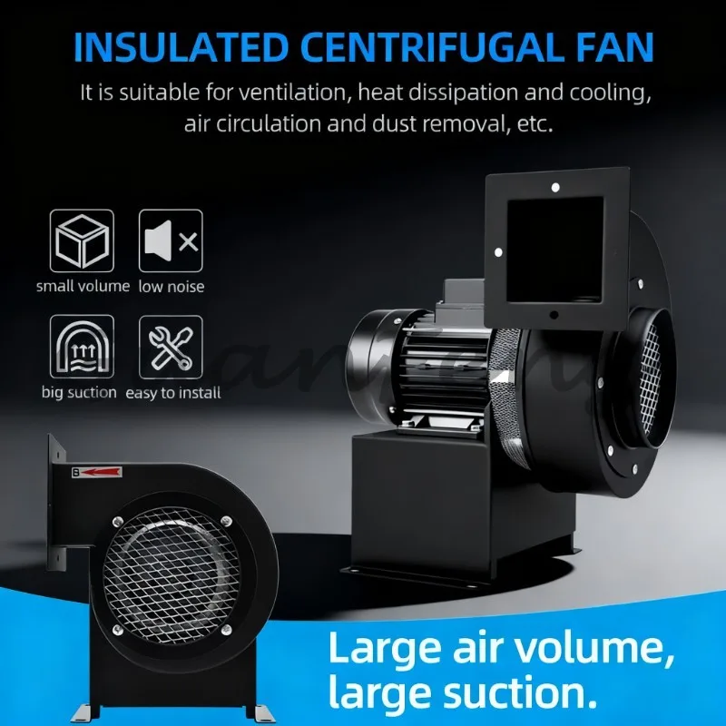 Industrial cross-flow exhaust fan, 220V/380V three-phase high-efficiency workshop fan