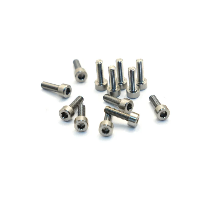 M3 M4 TC4 Titanium Alloy Screws, Hexagon Socket Cup Head Screws Socket Head Cap Screws