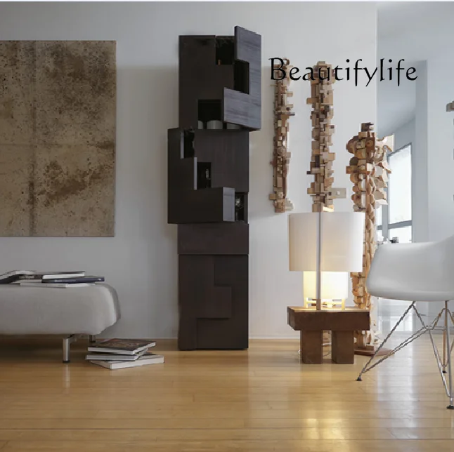 

mobili per il soggiorno Nordic storage cabinet black oak design paint high cabinet study bedroom wall corner cabinet