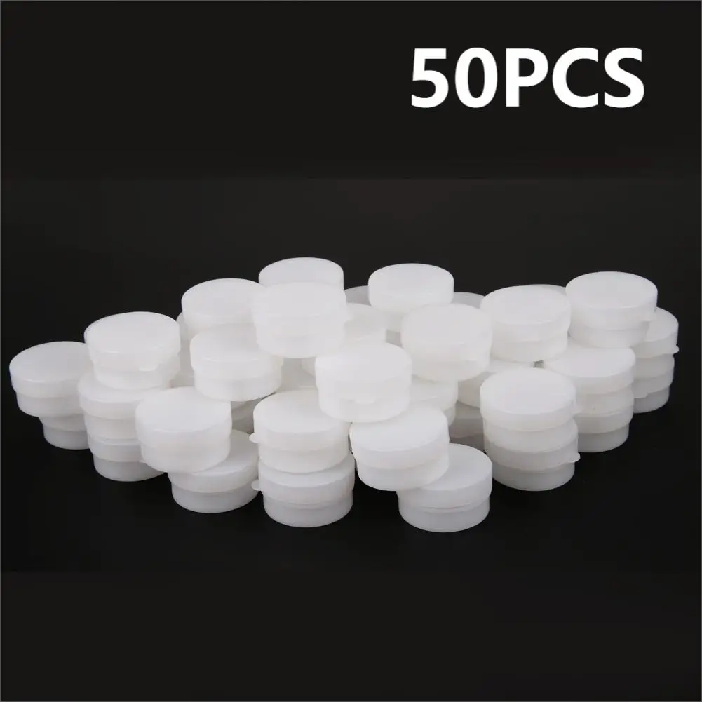 Frascos de maquillaje vacíos, Mini botella de muestra, contenedor de maquillaje, crema facial, Gel de sombra de ojos, caja de Perfume, 50 piezas, 5g