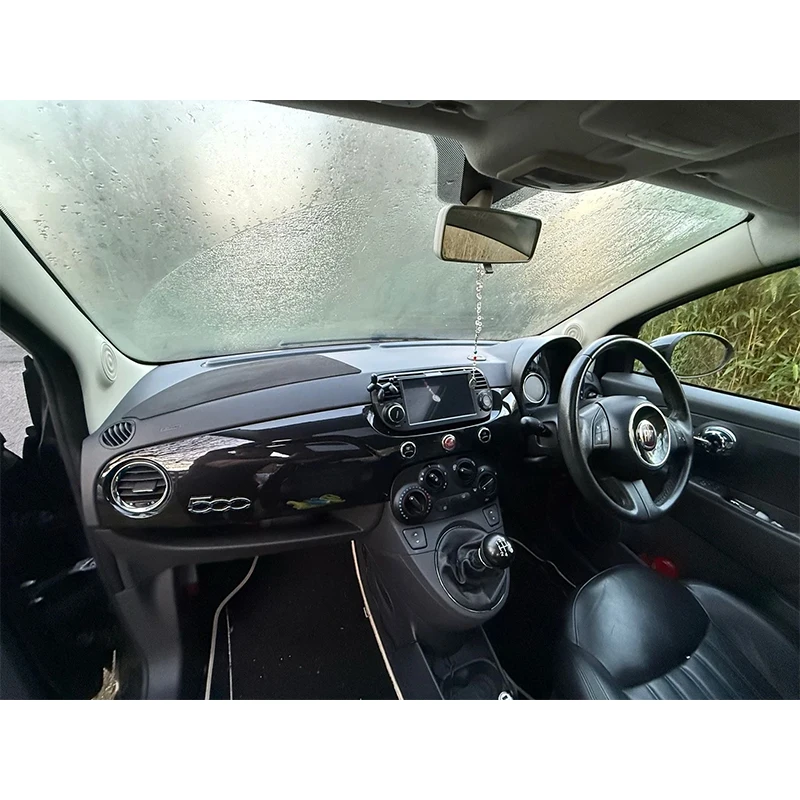 Car Dashboard Mat For Fiat 500 Left Hand Drive Adhesive Backing Pad Dash Cover For Imperfection Repair